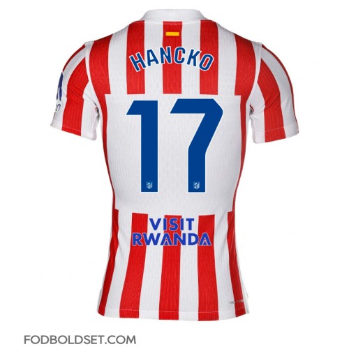 Atletico Madrid David Hancko #17 Hjemmebanetrøje 2025-26 Kortærmet